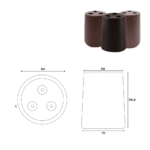 PATA PARA SALA P/TORNILLO - Image 2