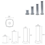 HYM PATA TUBULAR GRIS - Image 2