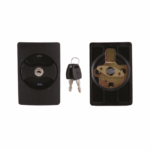 CERRADURA PARA MUEBLE DE METAL C/ INDICADOR CURVO
