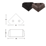 PATA PARA SALA TRIÁNGULO 1" (25.40mm) - Image 2