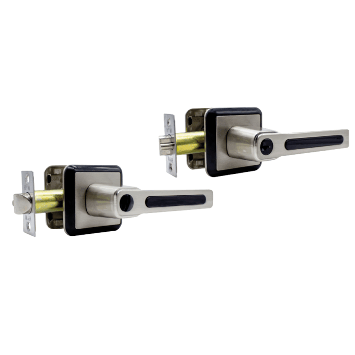 HYM CERRADURA 8617 NIQUEL SATIN C/NEGRO MATE - Image 2