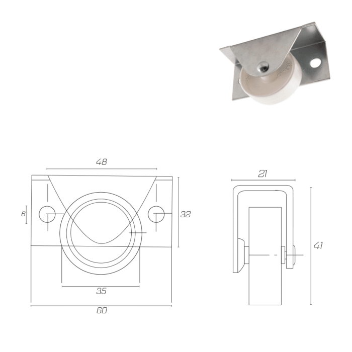 RUEDA PARA CAJA CAMA - Image 2