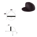 HYM TOPE PARA PUERTA NEGRO - Image 2